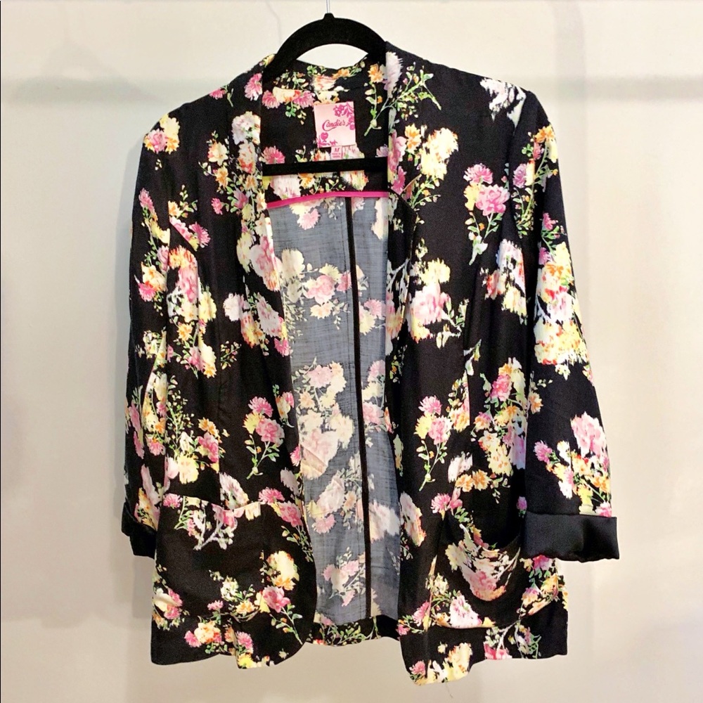 Candie’s Flowered Blazer - Size M